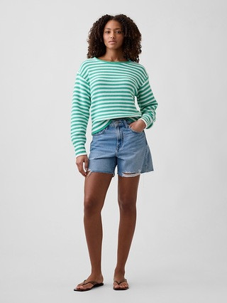Relaxed Stripe Rollneck Sweater | Gap Factory