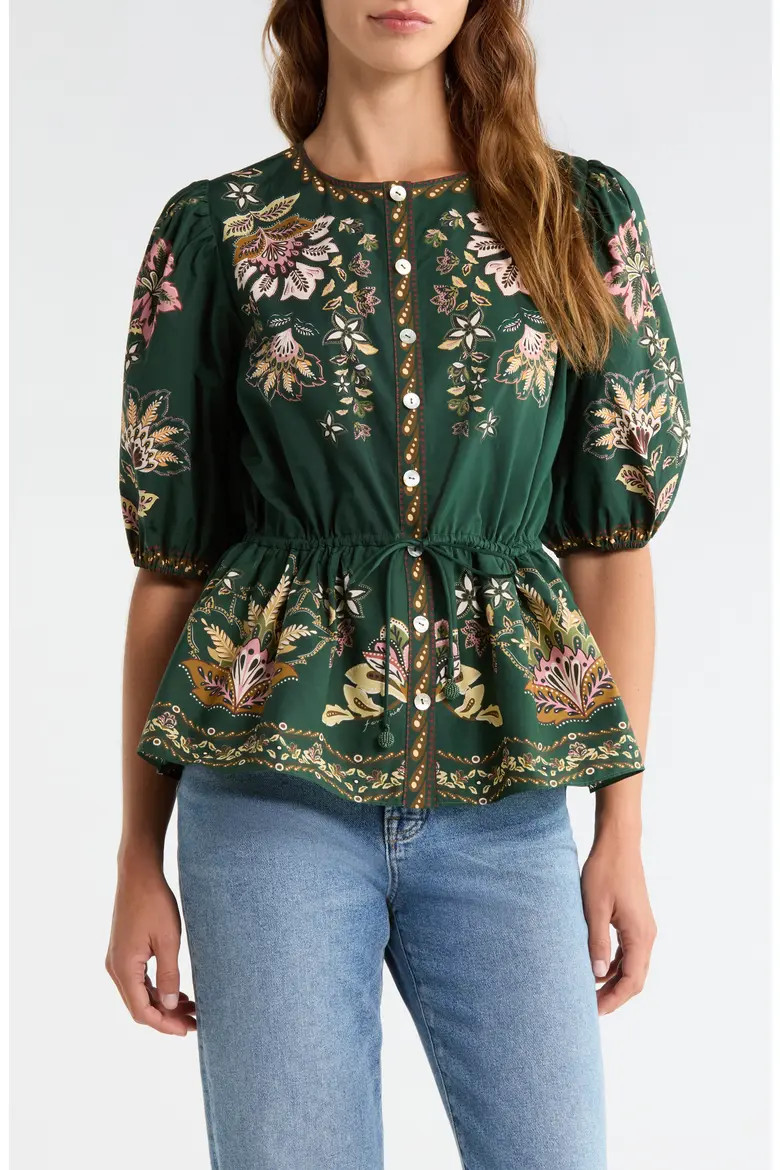 Garden Delight Peasant Top (Women) | Nordstrom | Nordstrom