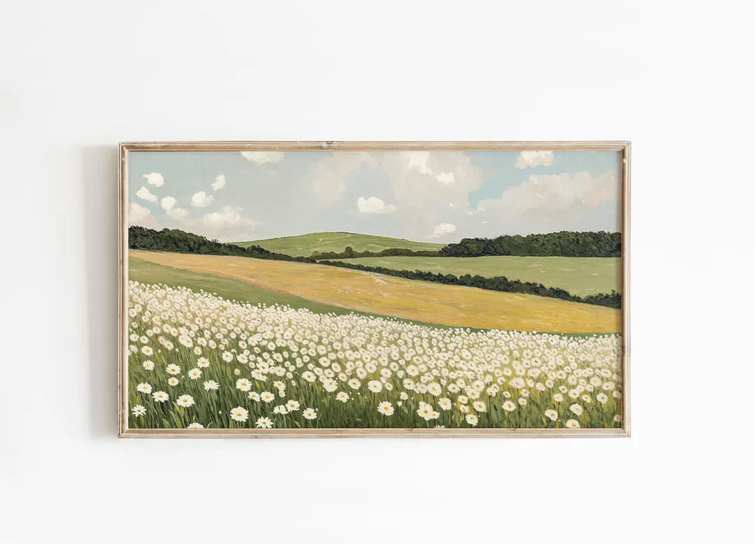 Floral spring Landscape Frame TV Art | Etsy (US)