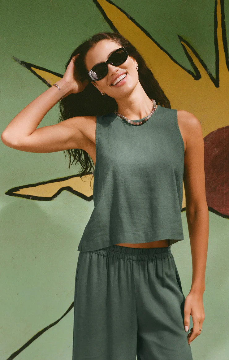 Sloane Linen Cropped Tank | Z Supply