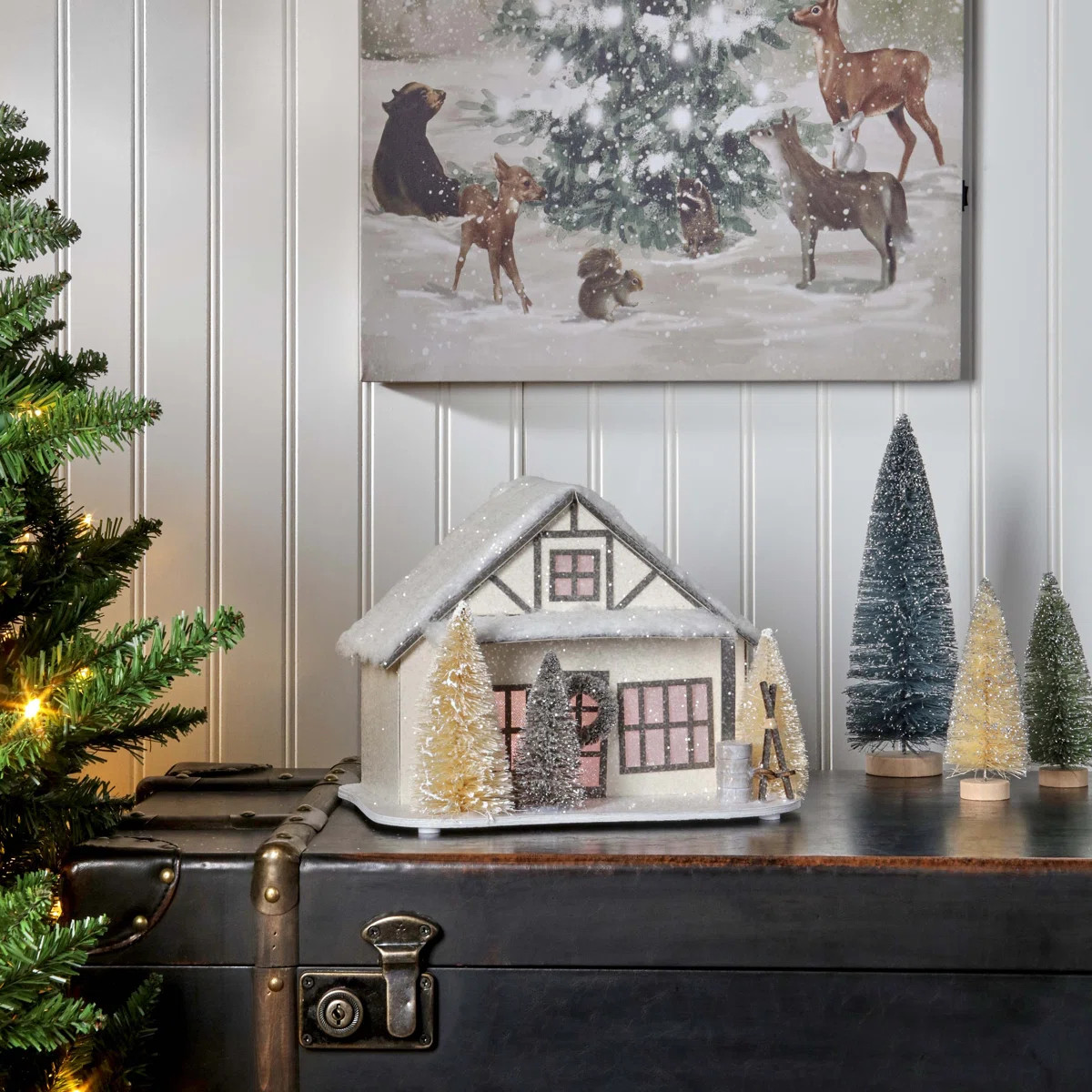 10" LED Cardboard Ski Chalet | Wayfair North America
