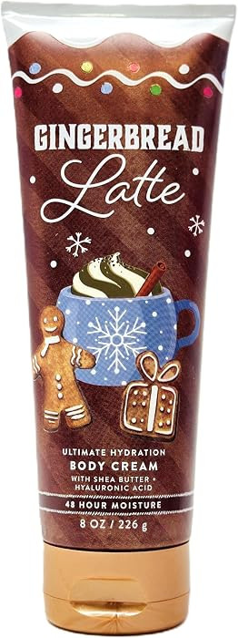 Bath and Body Gingerbread Latte Ultimate Hydration Body Cream 8 oz / 226 g Fragrance notes: ginge... | Amazon (US)