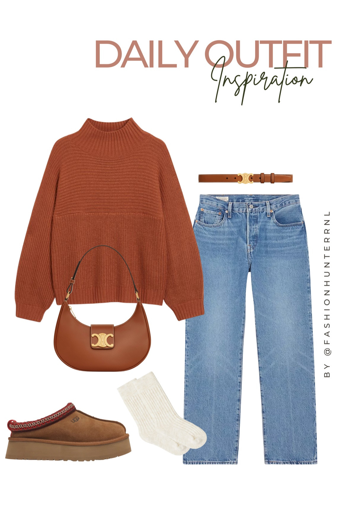 Orange Brown Tinted Outfits are this seasons musthave. Add the items to your closet! #autumnoutfit #zarawoman #winteroutfit #mango #h&m #outfitinspo. #lookbook #levis #celine 

#LTKstyletip #LTKsalealert #LTKSeasonal