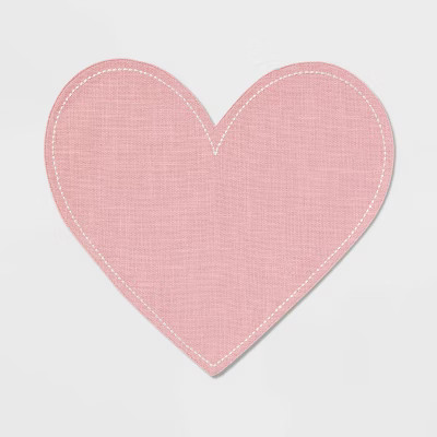 Cotton Heart Shaped Charger Pink - Threshold™ | Target