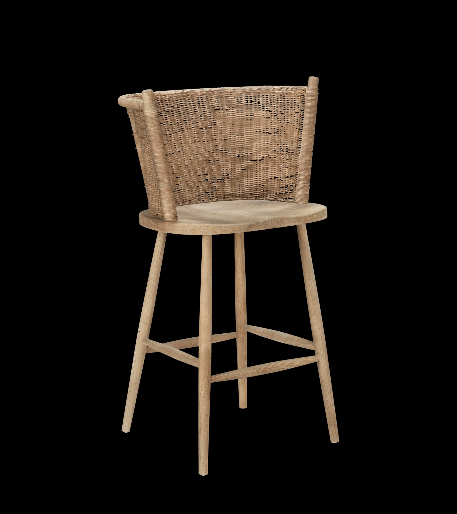 Taino Bar Stool - Natural | OKA UK