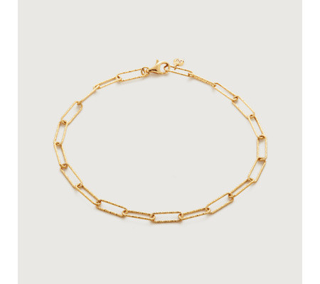 Alta Textured Chain Bracelet | Monica Vinader (Global)
