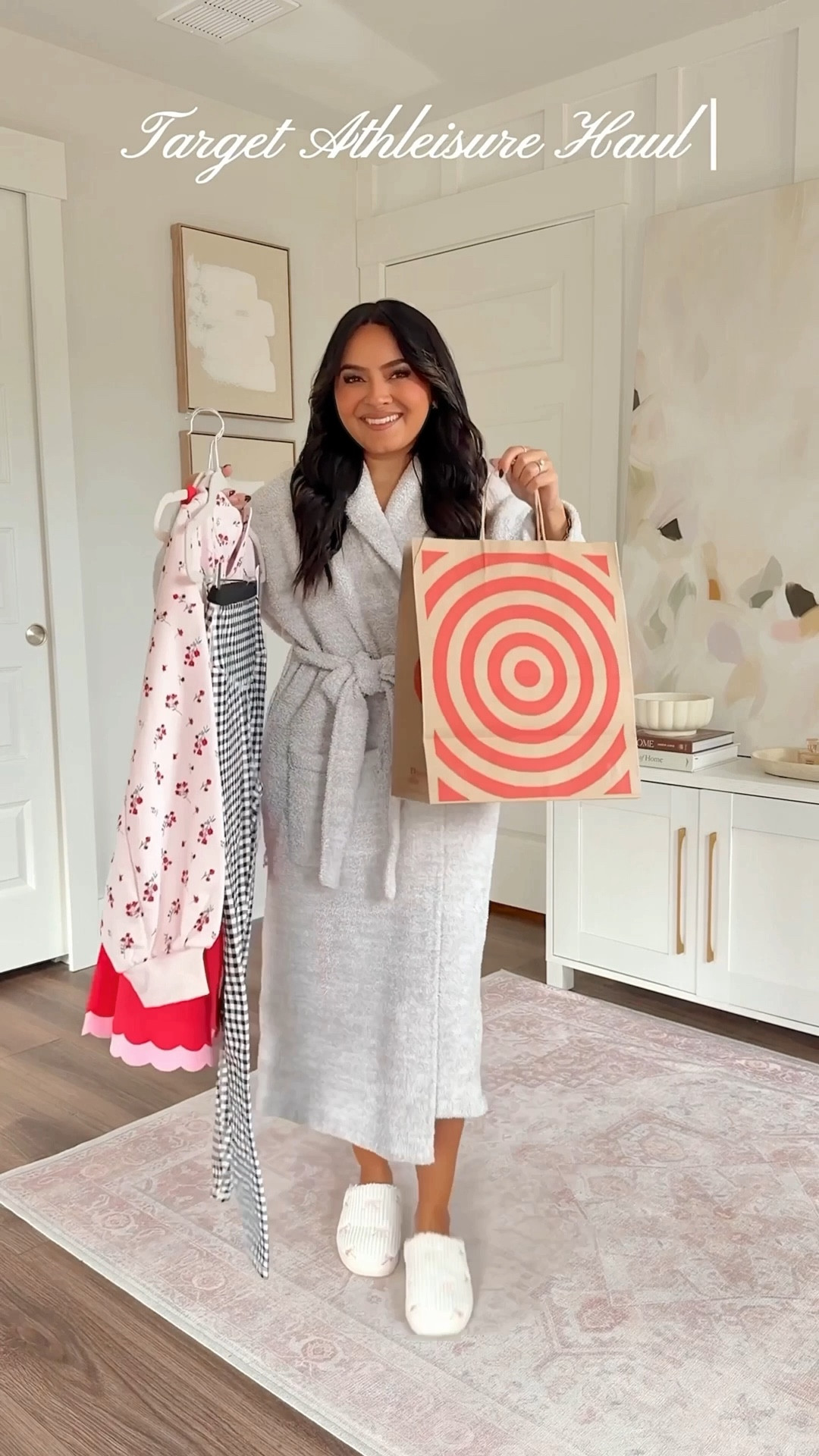 Target Athletic Sets!
For reference: I’m 5’0, 32b bra size, and 2/26 in bottoms, pear shaped. 
*Everything I share is unaltered! TTS means true to size. Between size 5-6.6 in shoes

Pink gingham sports bra size xs TTS
Pink gingham leggings size small TTS
Neon pink cardigan sweater size xxs TTS
Sneakers size 6.5 TTS

Light pink floral dress with shorts size xs TTS
Pink floral pullover sweatshirt size small - sized up a size for a roomy fit but could have gone with my normal xs size
Sneakers size 6.5 TTS

Floral pink leggings size small - this run a little small in the waist, i’d prefer to size up a size

Black gingham sports bra size xs TTS
Black gingham leggings size small TTS
Black jacket size xxs TTS
Sneakers size 6.5 TTS

Steel blue pullover size small - size up a size for a roomy fit
Steel blue leggings size small TTS
Sneakers size 6.5 TTS

Red and light pink active dress size xs TTS
Light pink sweatshirt size xs TTS
Sneakers size 6.5 TTS
#LTKFindsUnder50 

Comment SHOP below to receive a DM with the link to this post on my LTK ⬇ https://liketk.it/5JJ14 #ltkpetite #ltkactive

#LTKActive #LTKgrwm #LTKPetite