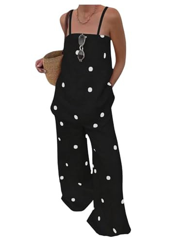 SOLY HUX Women's Polka Dots Matching Set Sleeveless Camisole Top and Pants 2 Piece Summer Outfits | Amazon (US)