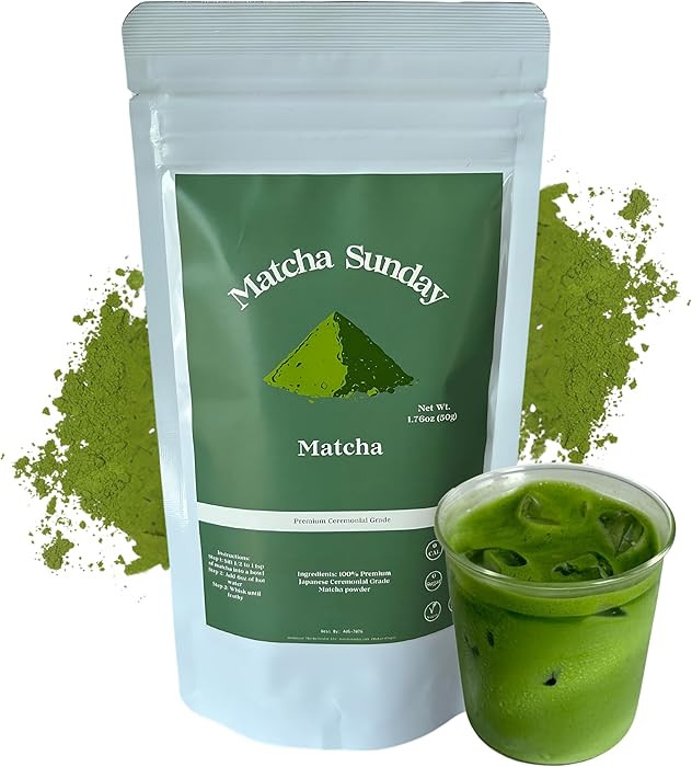 Matcha Sunday Ceremonial Grade Matcha - Kyoto, Japan - Finely Ground Green Tea Powder - Vibrant G... | Amazon (US)