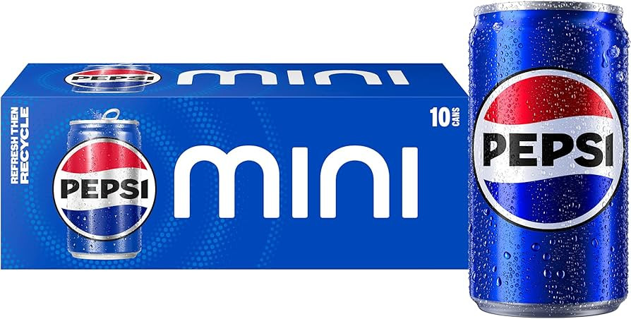 Pepsi Soda, 7.5 Ounce Mini Cans, (10 Pack) (Packaging May Vary) | Amazon (US)