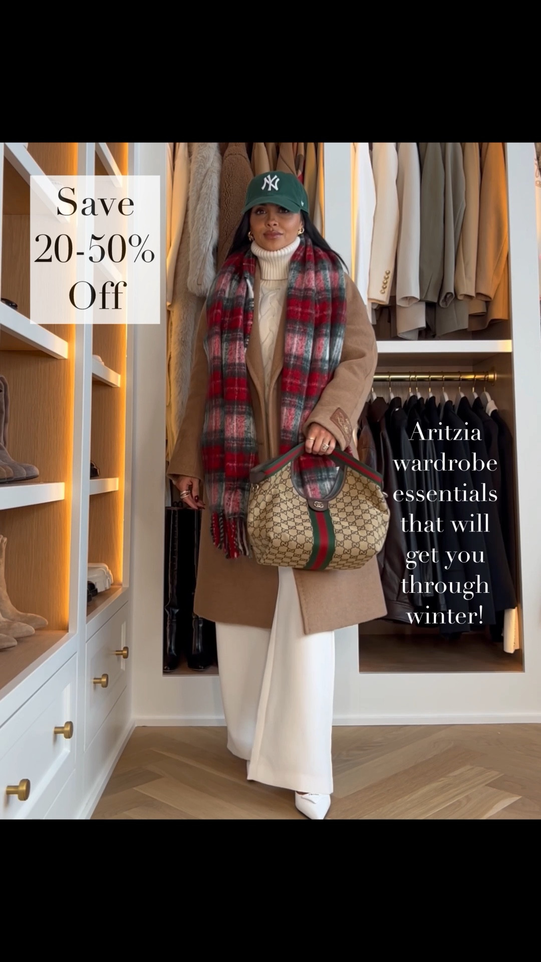 Winter outfit from
Aritzia on sale now!
Wearing an 2XS in everything 
The Lodge pant in Light Birch wearing a 2XS
Gucci Giglio bag small size


#LTKSaleAlert #LTKWorkwear #LTKHoliday
