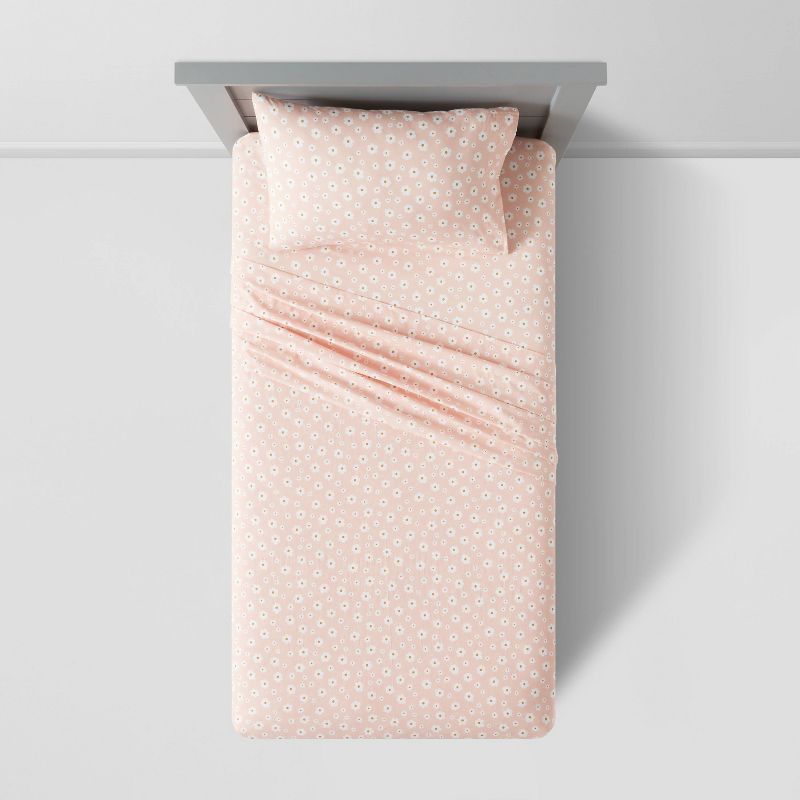 Twin Cotton Kids' Sheet Daisy - Pillowfort™ | Target