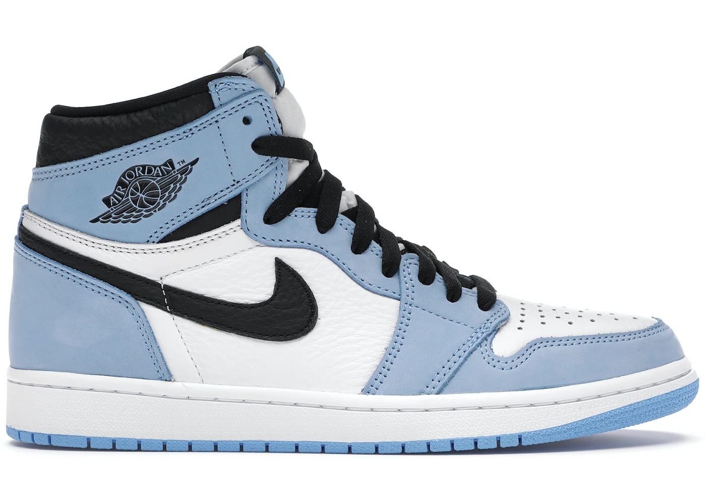 Jordan 1 Retro High White University Blue Black | StockX