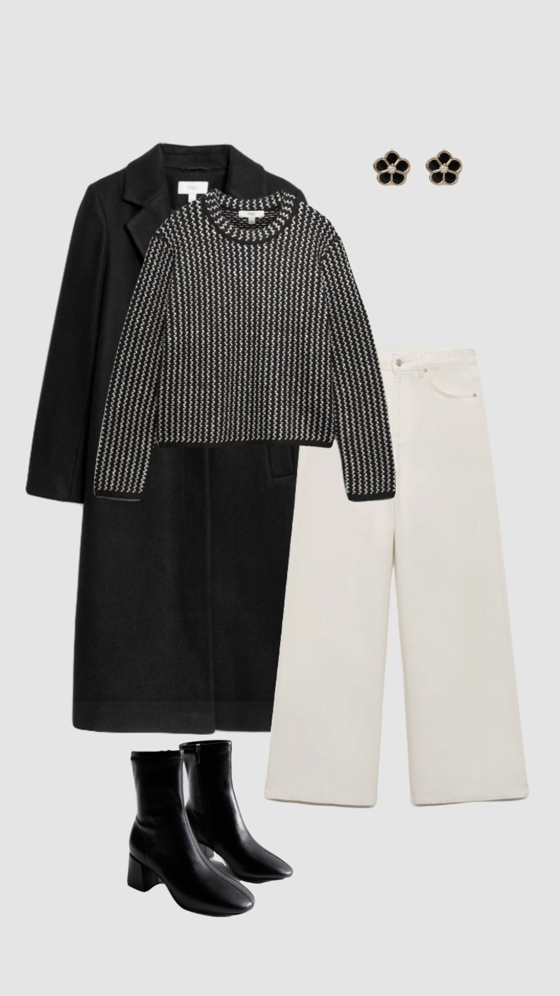 Winter Outfit Inspo ❄️✨

• black longline tailored coat black jumper off White cream wide leg jeans Christmas day outfits heels black boots pub uk dinner date night outfits •



#LTKdatenight #LTKfestive #LTKjeans