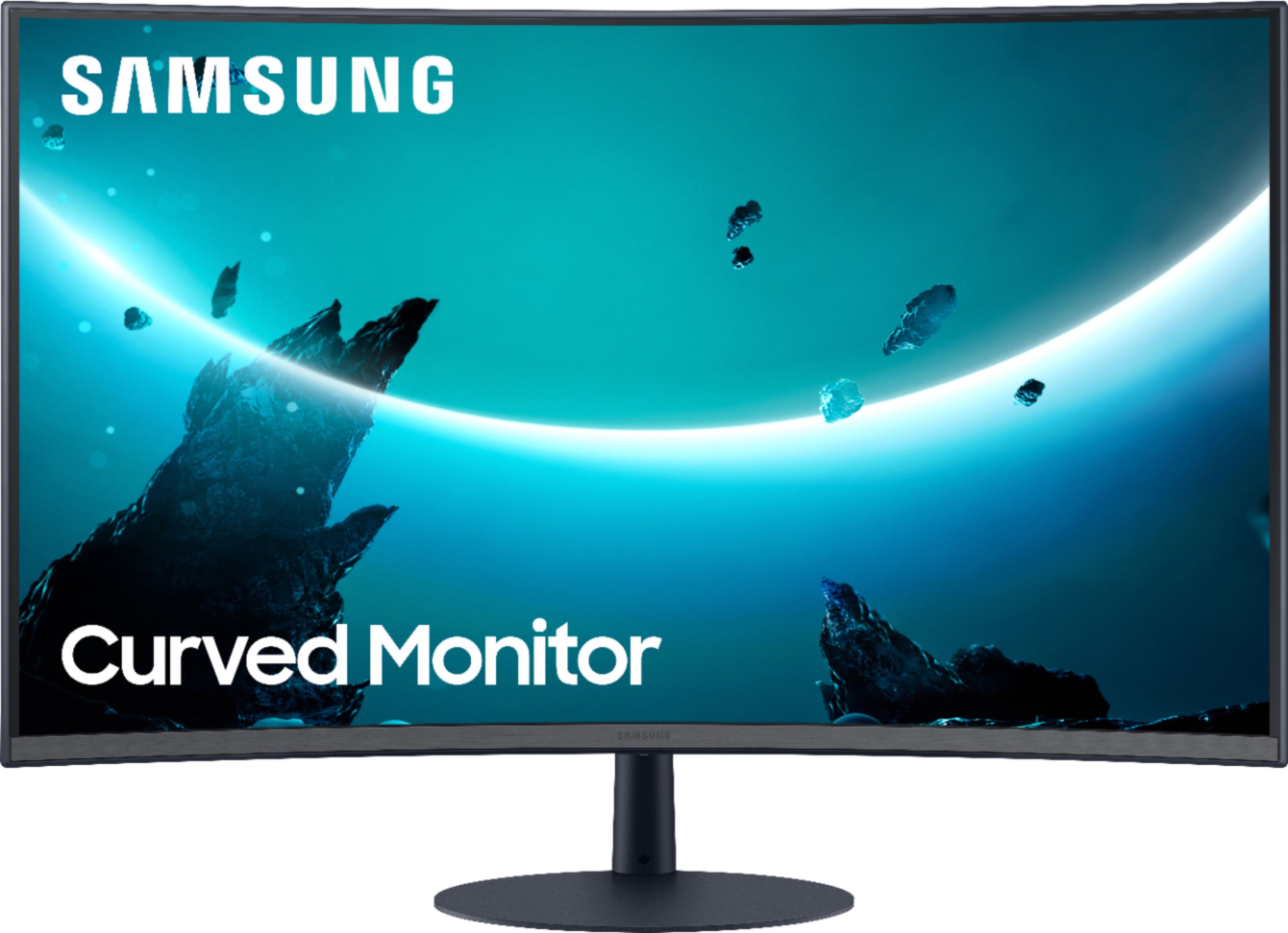 Samsung T55 Series 27" LED 1000R Curved FHD FreeSync Monitor (DisplayPort, HDMI, VGA) LC27T550FDN... | Best Buy U.S.