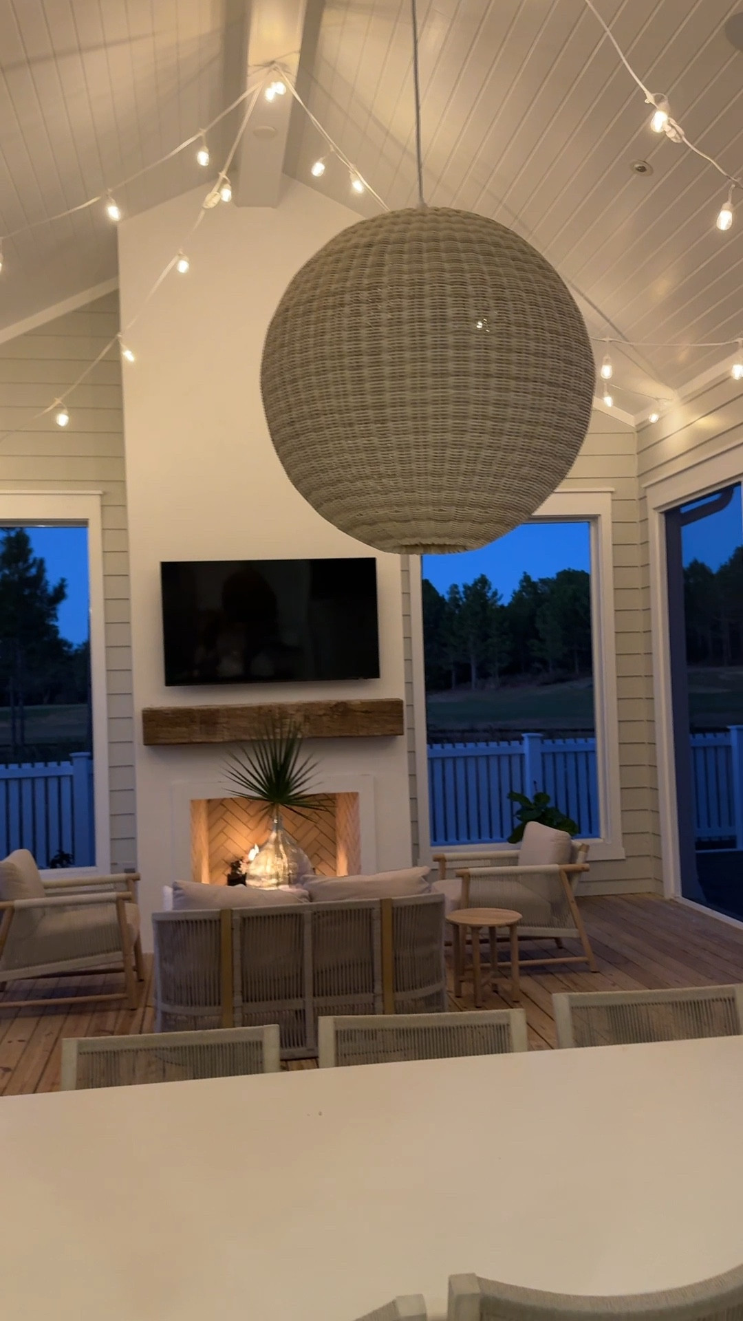 This outdoor pendant and some of the chairs are on sale this weekend.  

#LTKHome #LTKSaleAlert