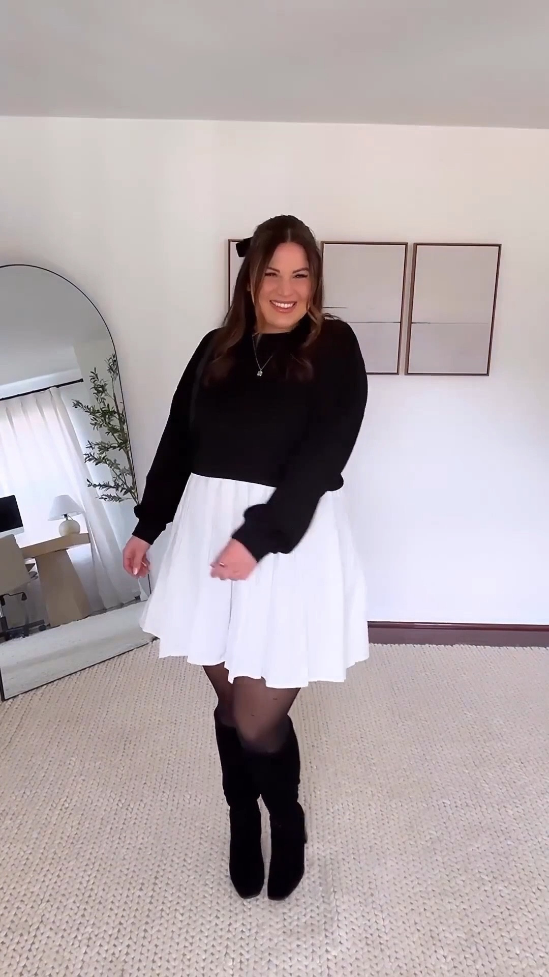 Midsize Valentine’s Day Outfit 🖤

Bralette- size M/L
Dress- size XL
Boots- size 10
Tights- size XL *tights from Sheertex, printed style is not available 


Valentines Day, vday, amazon fashion, midsize fashion 


#LTKootd #LTKMidsize #LTKgrwm