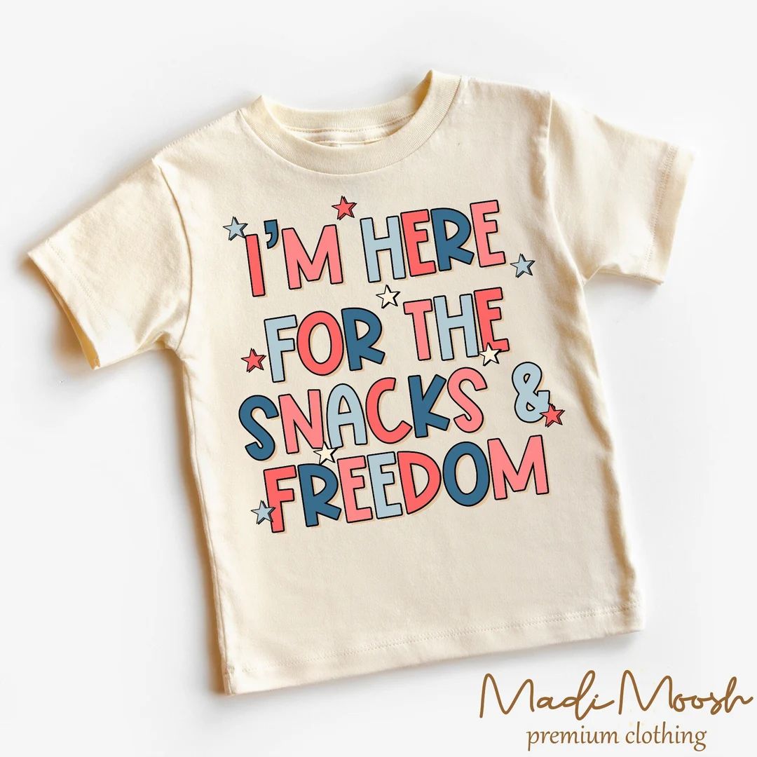 Independence Day Kids Shirt Freedom Toddler Tee 4th of July Kids Shirt - Etsy | Etsy (US)