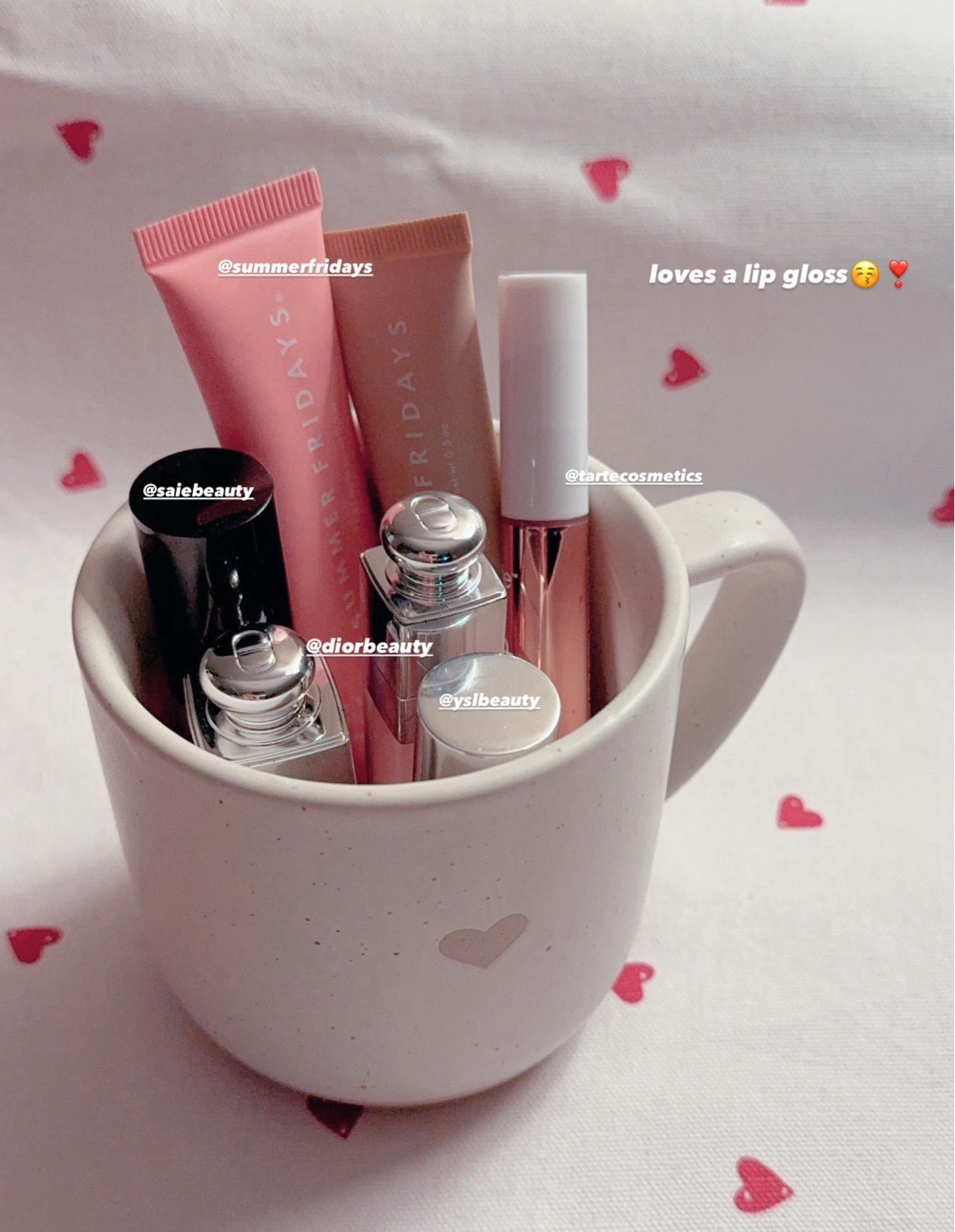 can never have too many lip glosses 🤷🏻‍♀️😚💘

valentine’s day gift guide !!! 💖

cozy & cute gifts for your best friend, sister,  co-worker, mom, sister-in-law, or a gift exchange


heart mug, valentine’s day gift for her, valentine’s day treat, valentine’s day basket, valentine’s day finds, valentine, feb 14, love, festive finds, valentine’s day, pink gifts, valentines deals, valentine’s day, galentines, YSL beauty, dior beauty, summer fridays lip balm, saie lip gloss, saie blush, lip plumper, clean beauty, tarte juicy lip 

#liketkit 
@shop.ltk

#LTKbeauty #LTKU #LTKGiftGuide #LTKSeasonal #LTKsalealert #LTKfindsunder50 #LTKparties