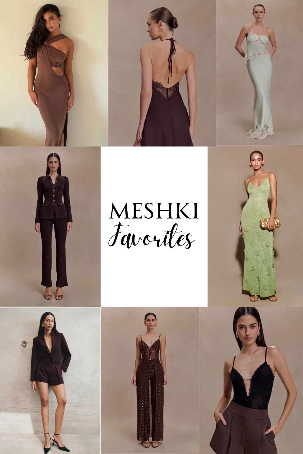 Meshki favorites, love how feminine and seductive their pieces are! Standout pieces, spice up your closet 