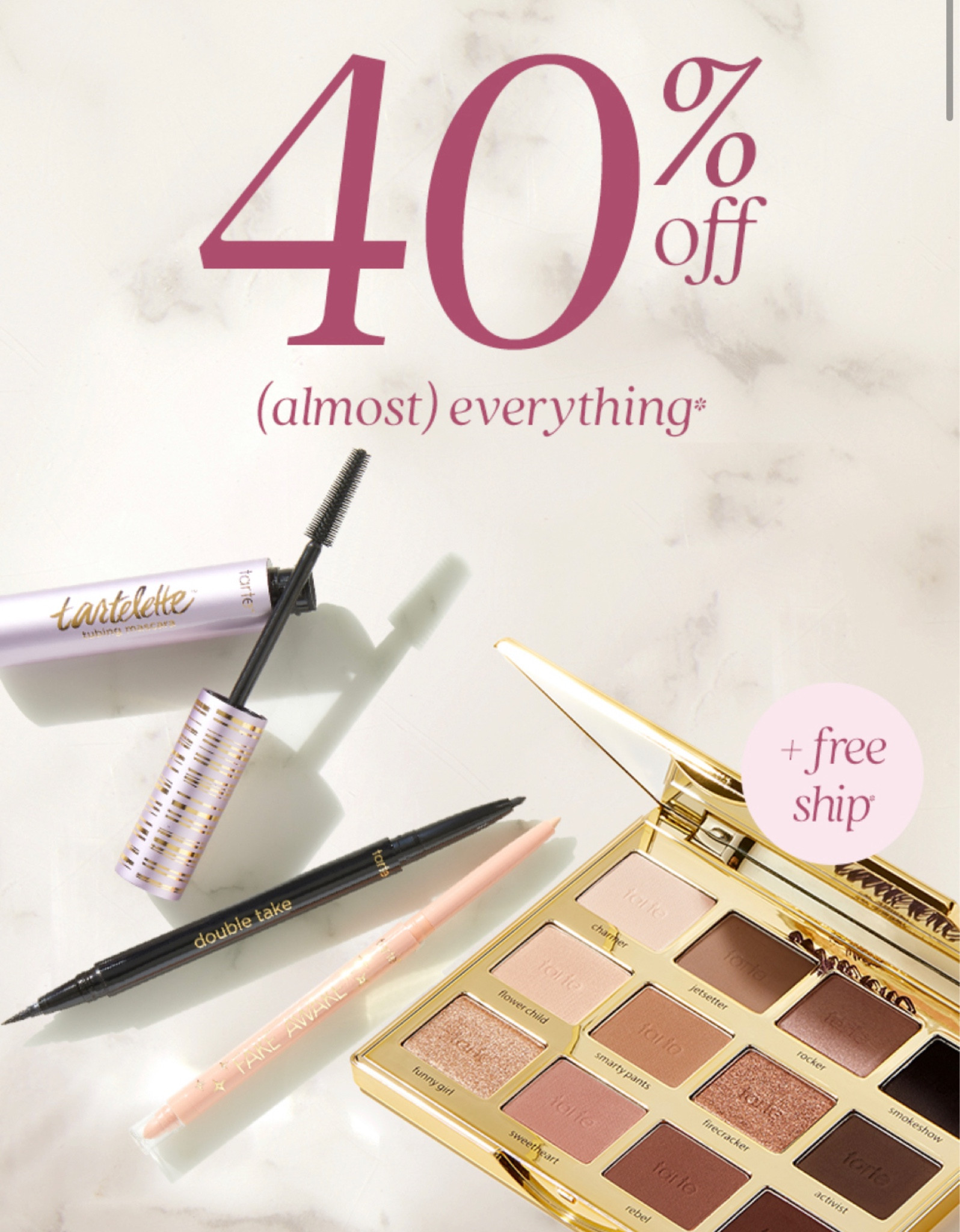 40% off almost everything at Tarte + free shipping! Use code CYBER

#LTKbeauty #LTKfindsunder50 #LTKsalealert