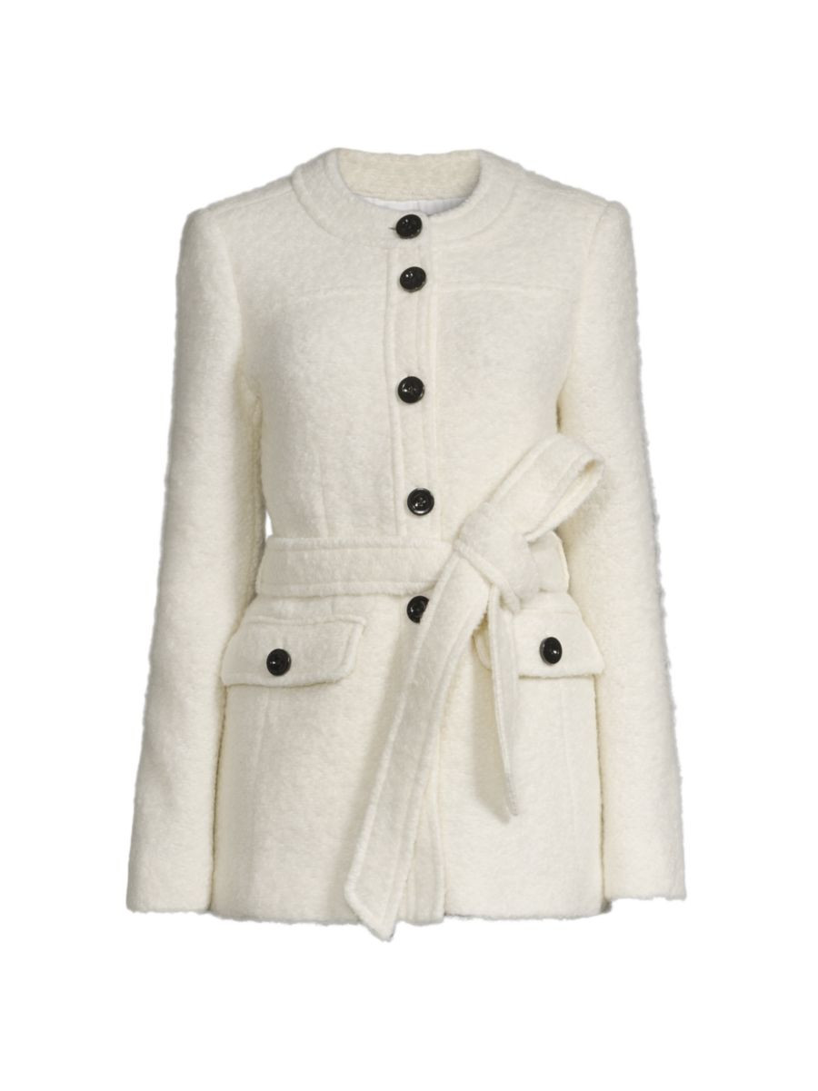 Elaine Collarless Belted Jacket | Saks Fifth Avenue