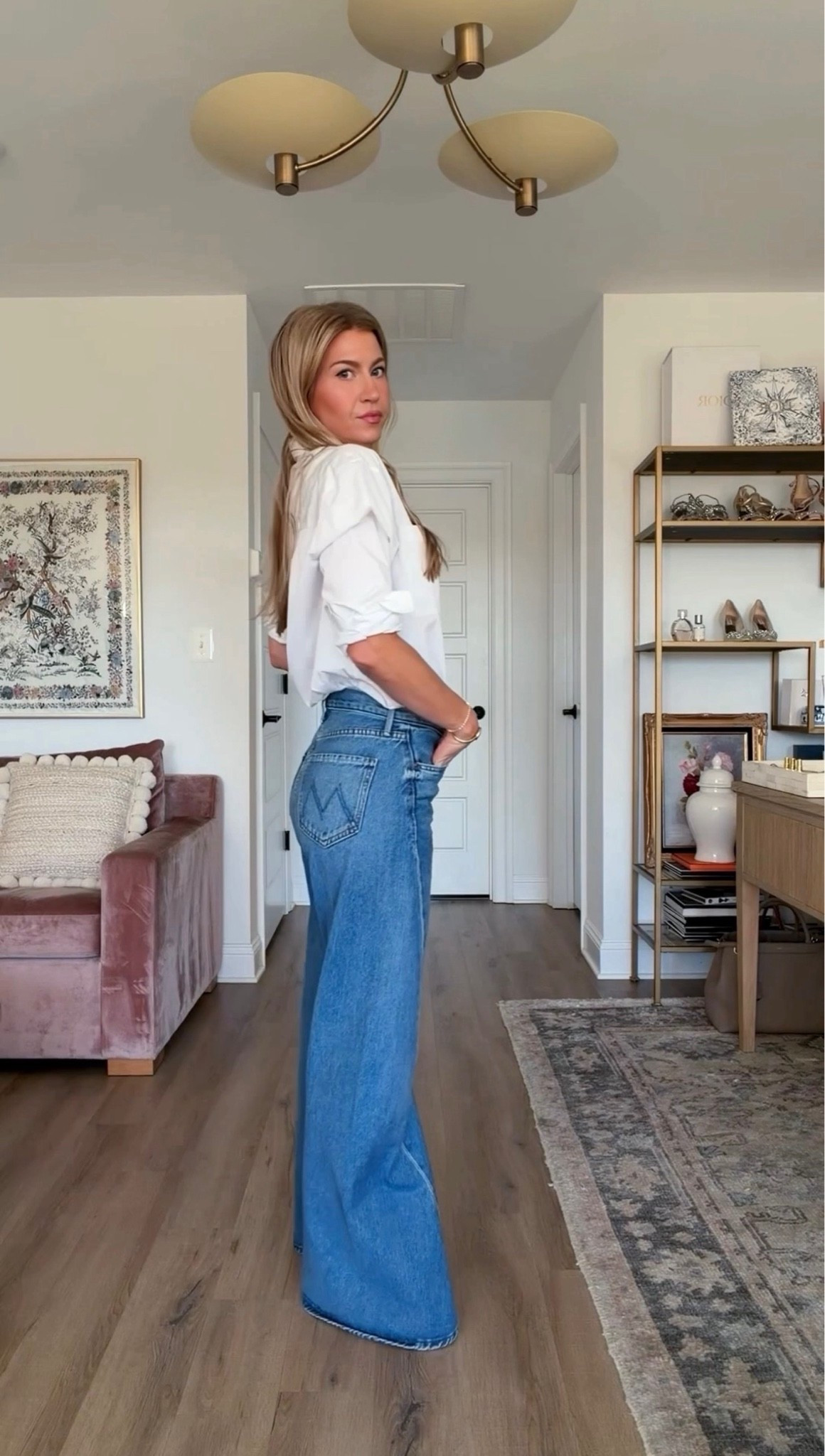 Classic button up + denim!