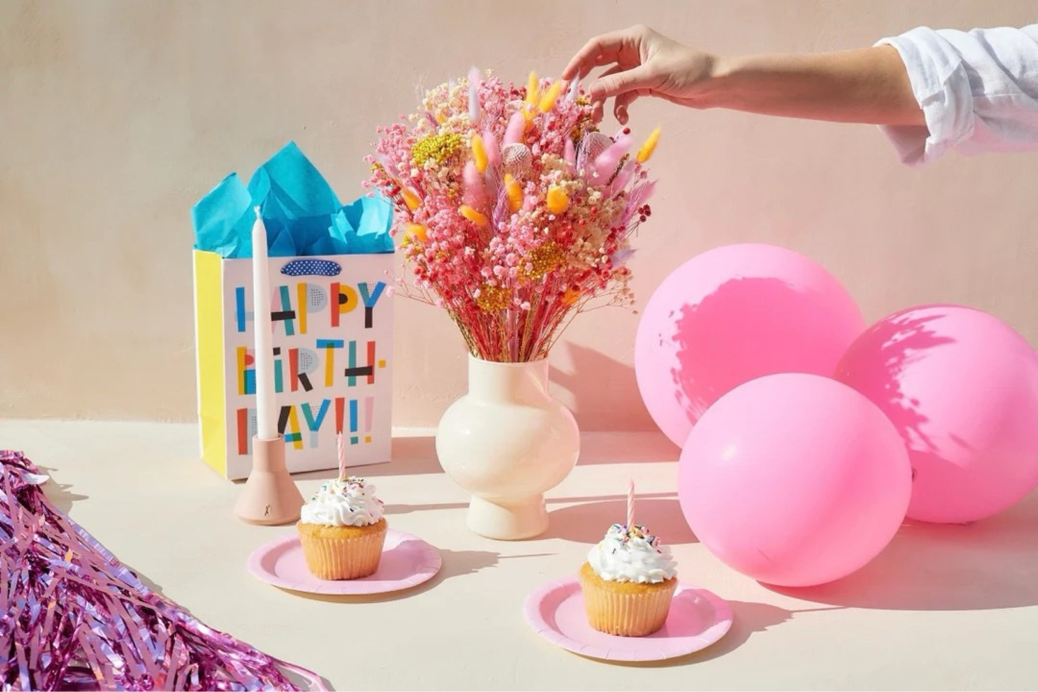 Bright, playful, and full of charm—this dried bouquet blends bunny tails, baby’s breath, billy balls, and rice flower into a cheerful arrangement that instantly lifts any space. Designed to last well beyond the moment, it’s perfect for celebrating everything from birthdays to baby showers (or simply treating yourself). With vibrant color options and a whimsical, airy feel, this bouquet brings long-lasting joy without any upkeep. #ltkhome #ltkdecor #driedflowers #colorfuldecor #bohodecor #giftideas #cozyhome #everlastingflowers #sustainablestyle

#LTKWedding #LTKSeasonal #LTKHome