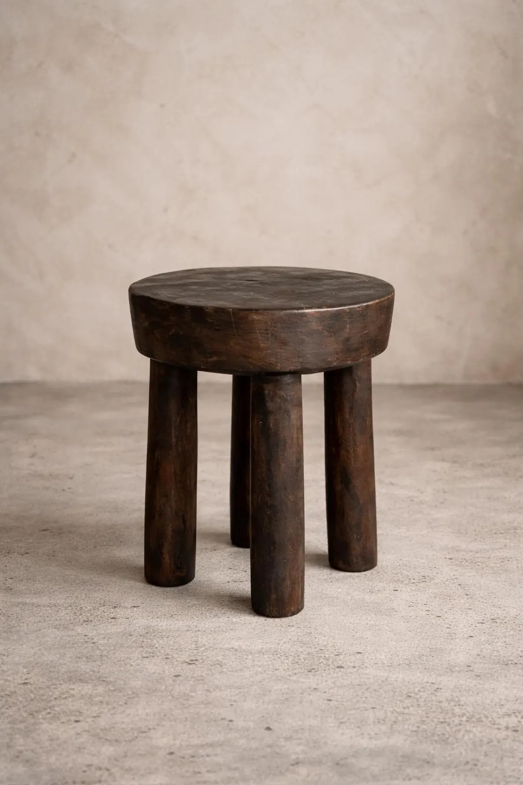 Hand Carved Senufo Wooden Stool | Small Rustic African Side Table | Vintage Wabi Sabi Decor | Org... | Etsy (US)