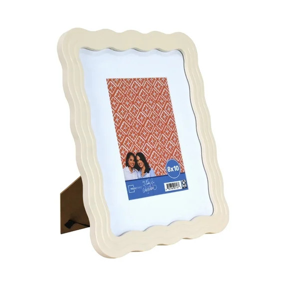 Mainstays by Becky G. & Alejandra 5" x 7" or 8" x 10" Wavy Photo Frame, Seashell White - Walmart.... | Walmart (US)