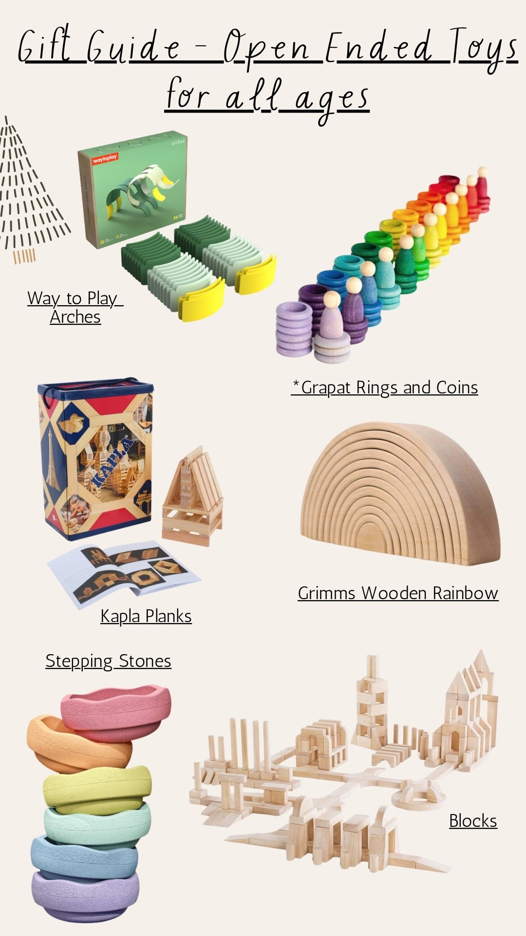 Toddler gift guide - open ended toys

#LTKKids #LTKGiftGuide #LTKHoliday