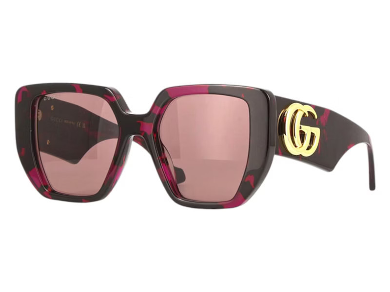 Women's Gucci Square Sunglasses in Fuchsia/Havana (Gg0956S 008) | StockX