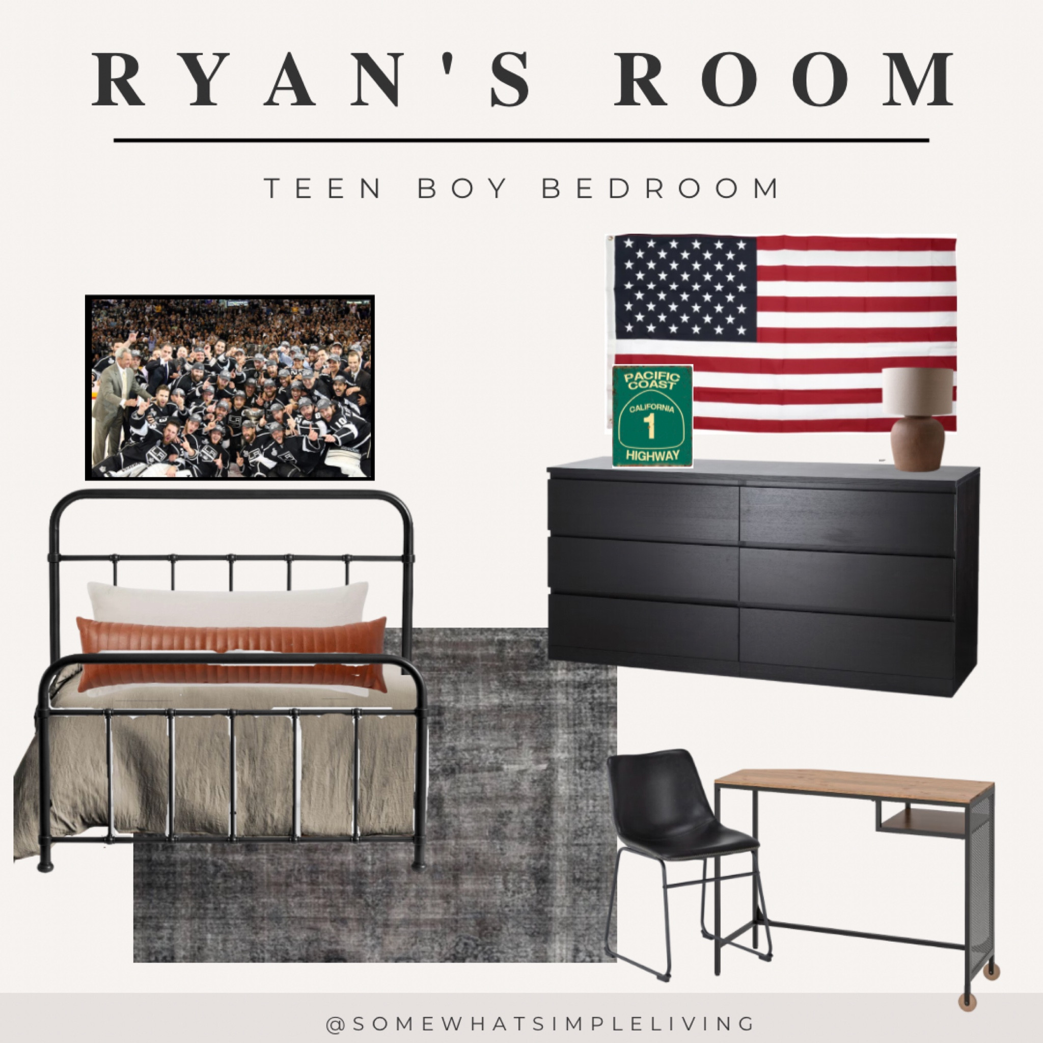 Minimal Teen Boy Bedroom 

#LTKhome #LTKunder50