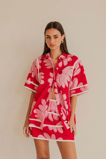 Bowie Top - Daisy Red | Sabo Skirt US