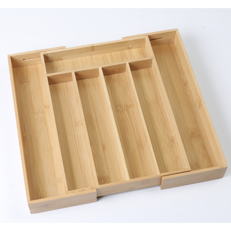 Better Homes & Gardens Natural Bamboo Expandable Silverware Organizer, 13.98 x 10.04-15.35 x 1.97... | Walmart (US)