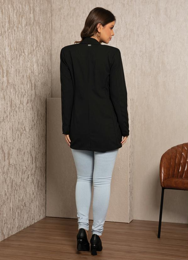 Quintess - Blazer Preto Alongado | Posthaus (BR)