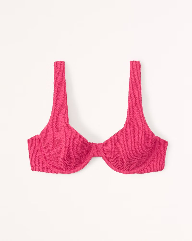Women's Scrunch Wide Strap Underwire Bikini Top | Women's Swimwear | Abercrombie.com | Abercrombie & Fitch (US)