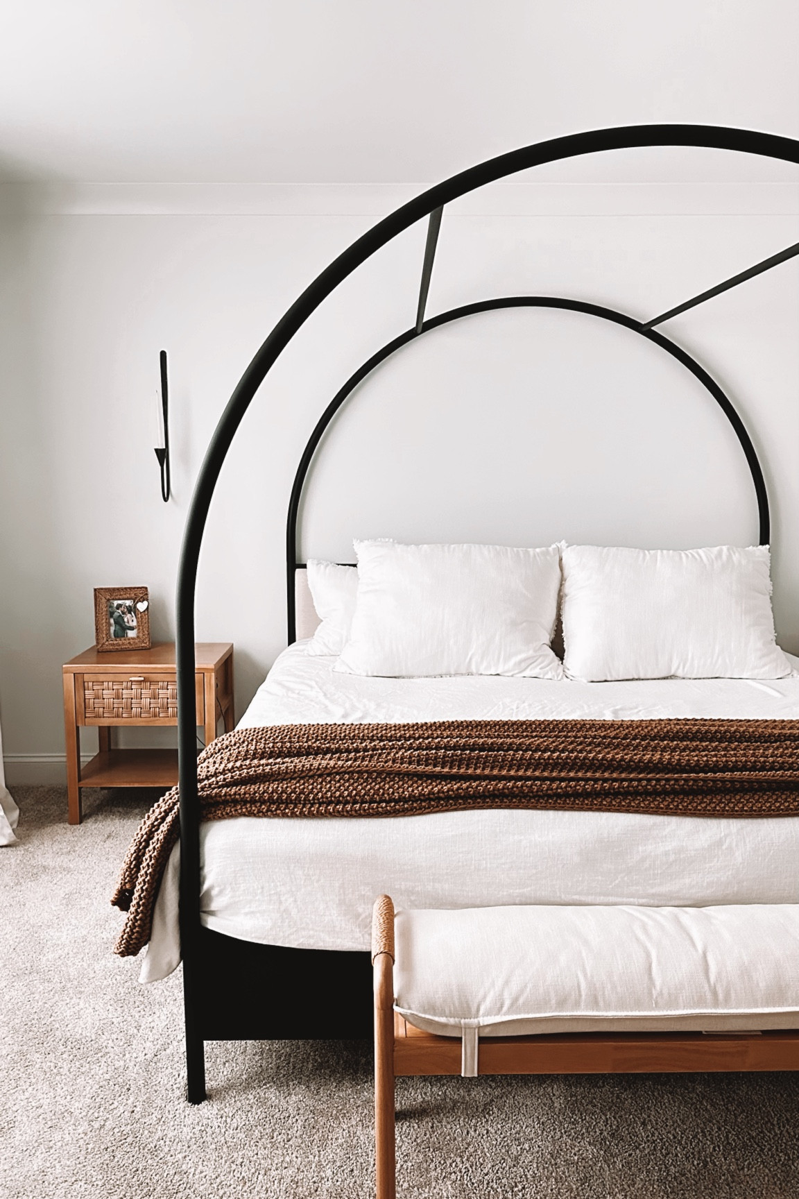 Crate and barrel arched deals canopy bed