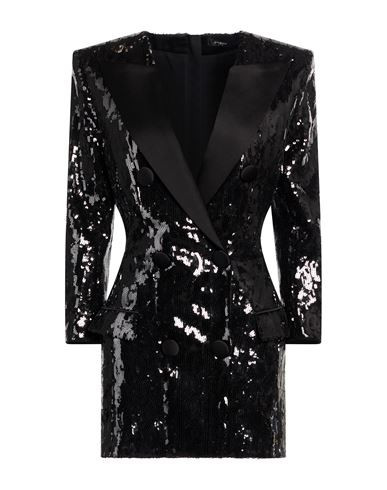 Balmain Woman Mini dress Black Size 4 Polyester, Elastane | YOOX (US)