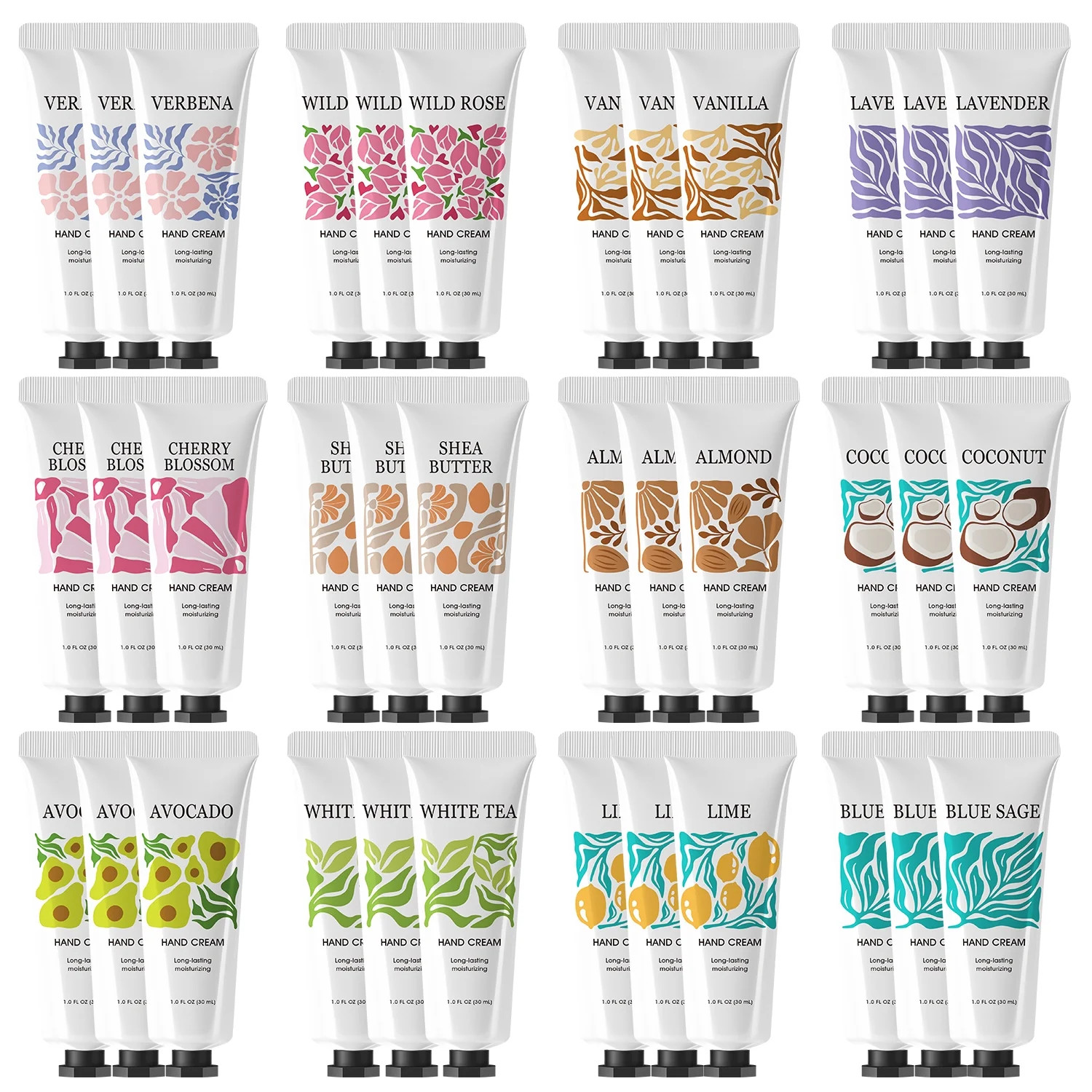 36Pack Hand Cream Gift Set, Travel-Size Moisturizer for Dry Hands, Natural Scent Hand Lotion Set ... | Walmart (US)