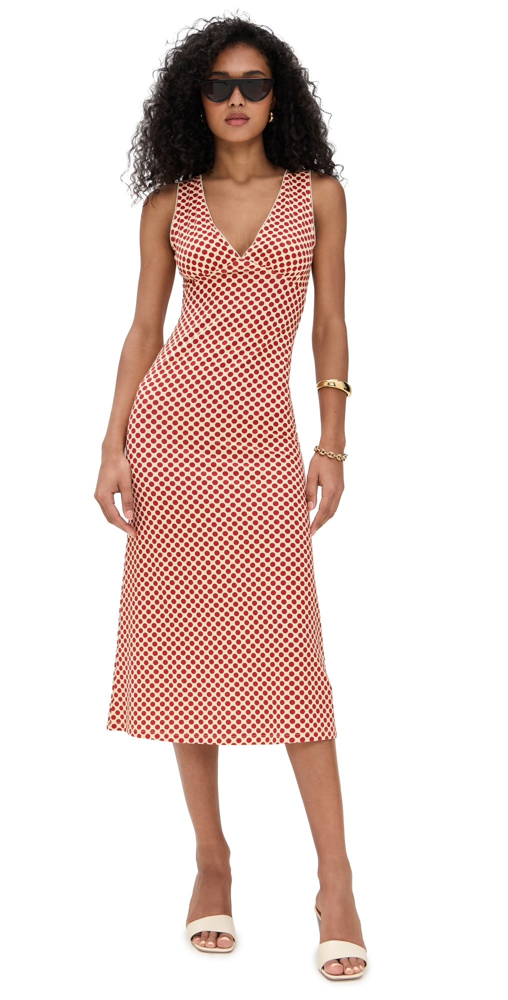 Reformation Brayden Knit Dress Pamplona Dot L | Shopbop