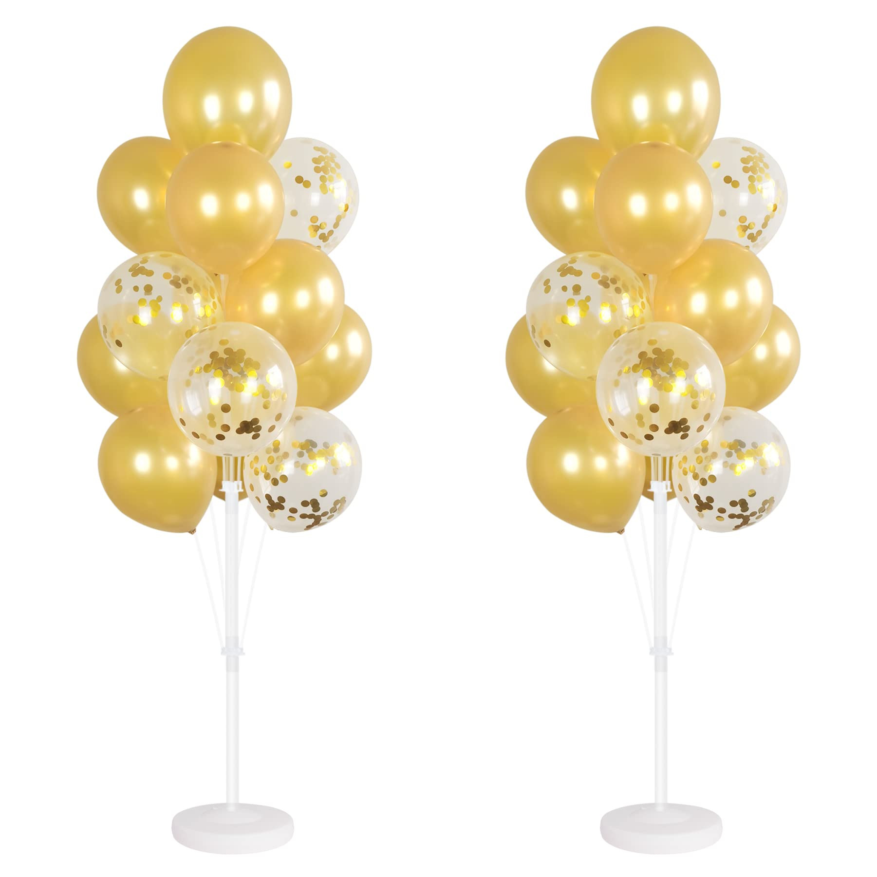 Balloon Column Kit Set of 2 With Confetti Balloons Included - Balloon Tower with Stand, Base, and... | Amazon (US)