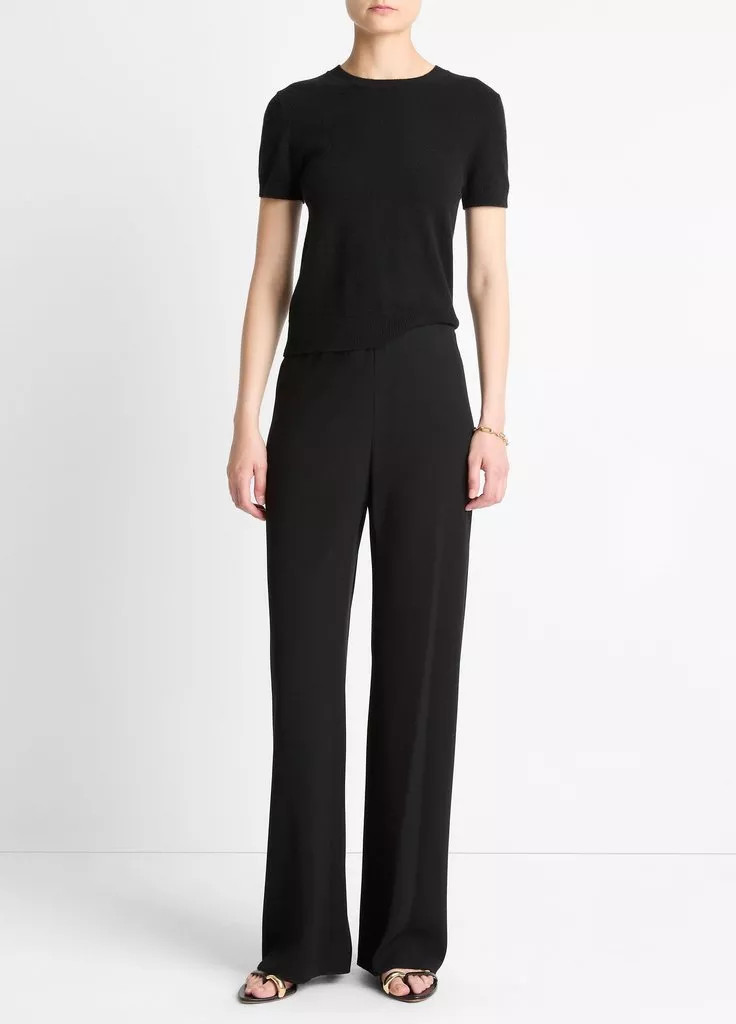 Colette High-Rise Crepe Bias Pant | Vince LLC