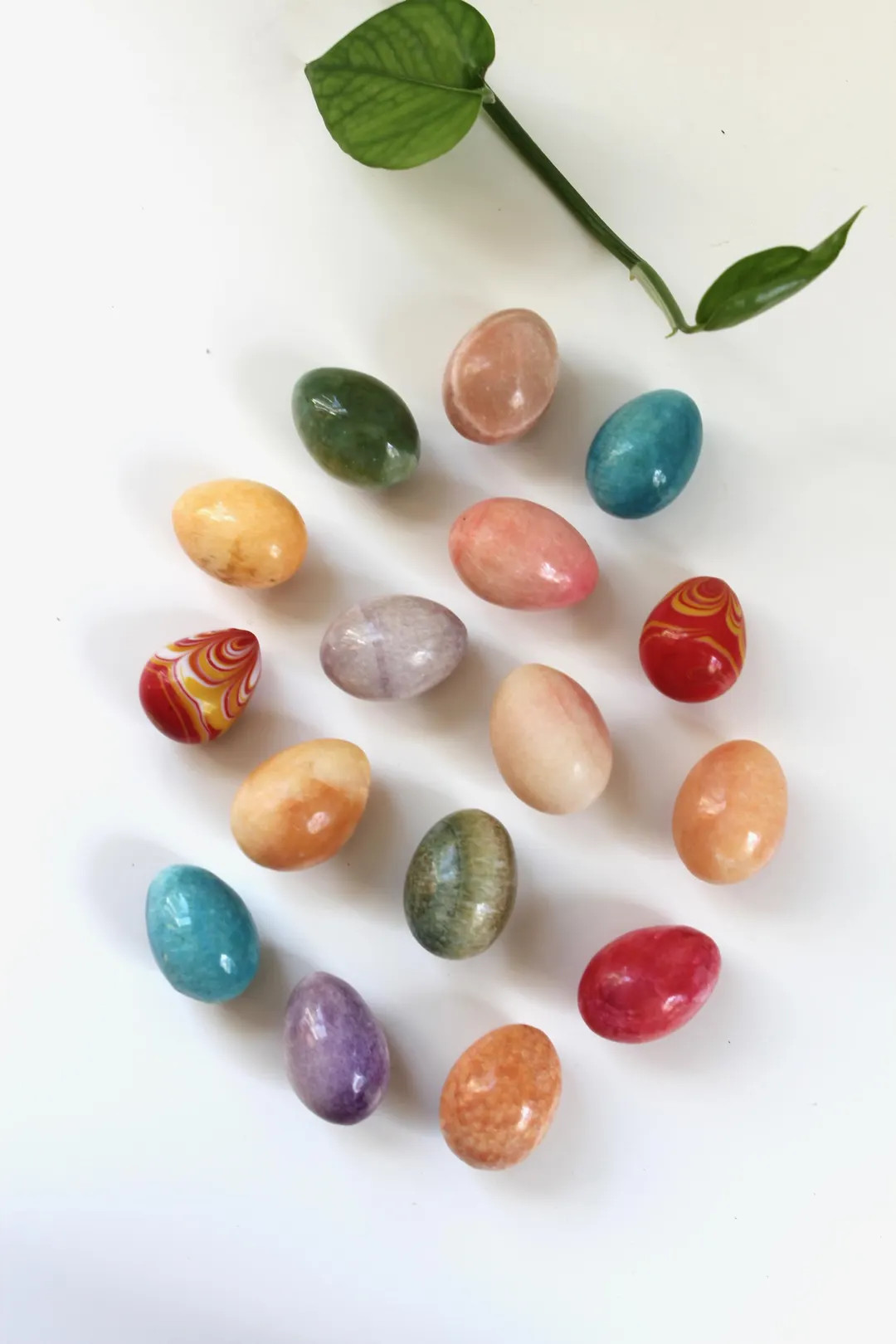 Vintage Mini Hand Carved Alabaster Marble Eggs | Sold Individually | Etsy (US)