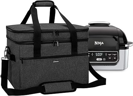 YARWO Double Layers Carrying Bag Compatible with Ninja Foodi Grill, Travel Tote Bag with Pockets ... | Amazon (CA)