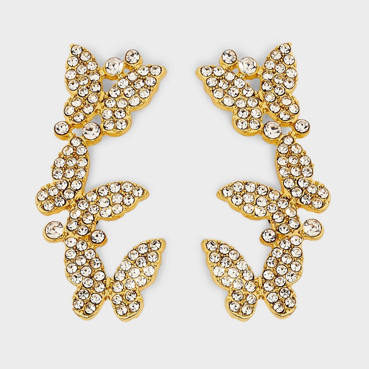 SUGARFIX by BaubleBar Butterfly Crawler Earrings - Gold | Target
