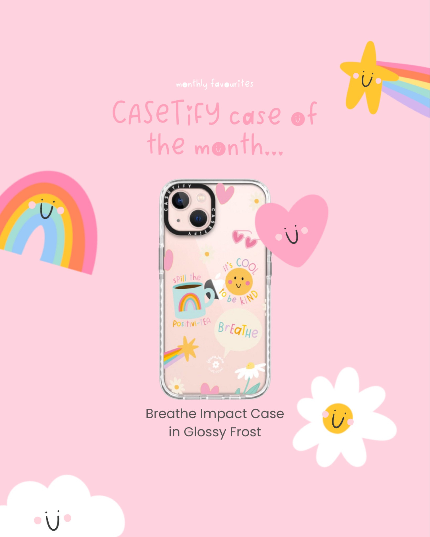 Currently on my phone: ‘breathe’ impact case from Laura Jane Illustrations X CASETiFY collection 

#casetify #artistcollection 

#LTKeurope #LTKFind