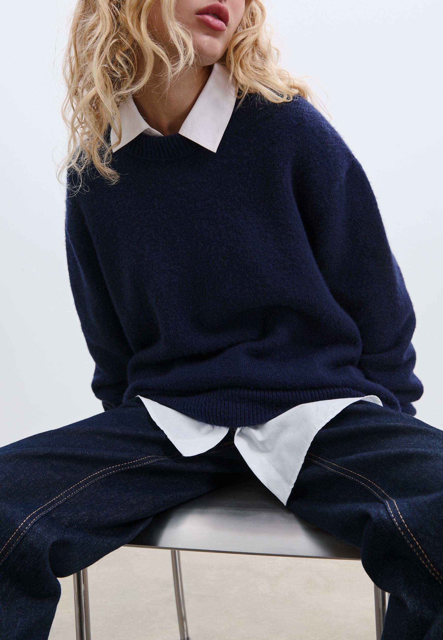 Soft-touch knit sweater - Women's fashion | Stradivarius United Kingdom | Stradivarius (UK)