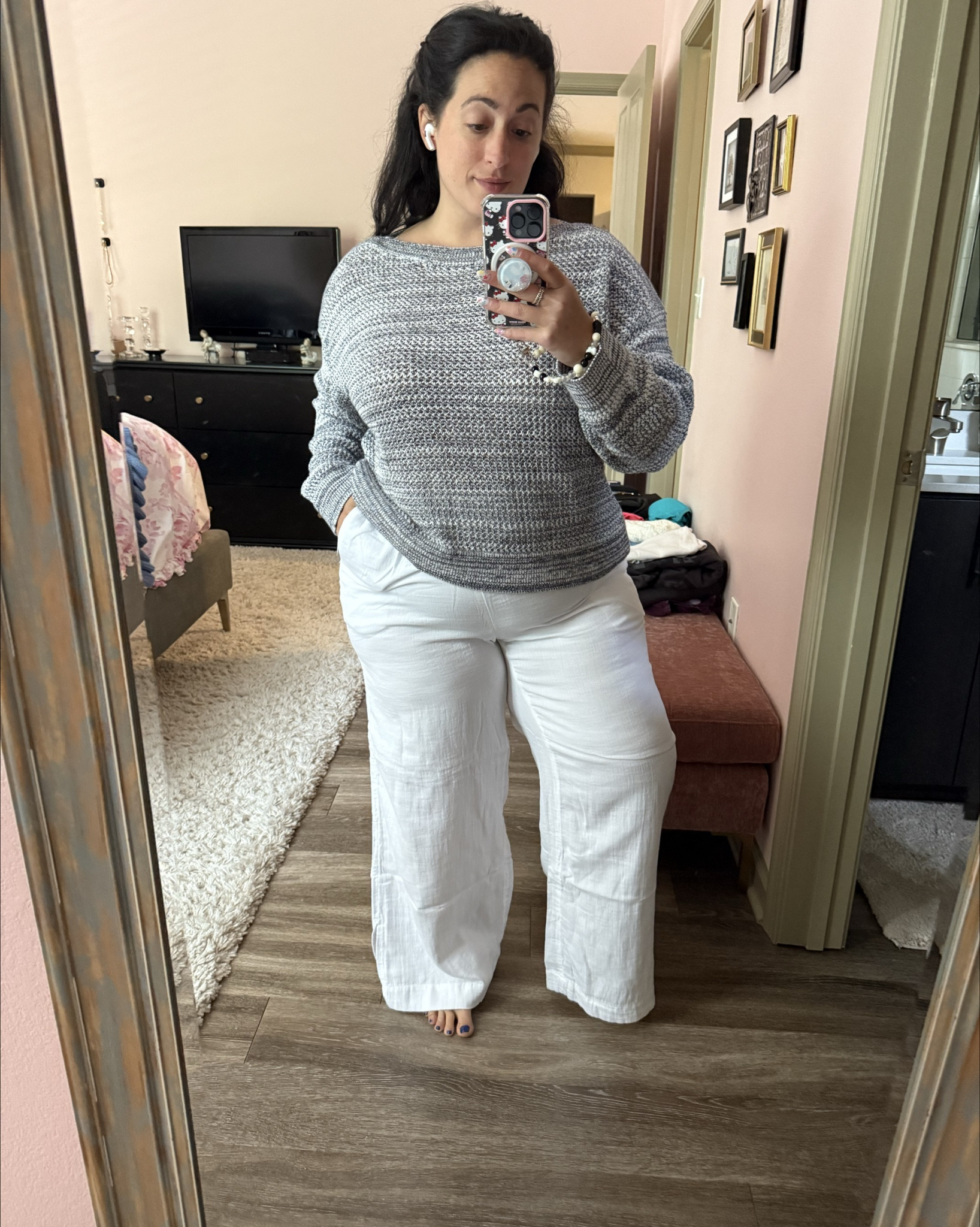 Relaxing summer work from home outfit 🩶 

#LTKWorkwear #LTKSaleAlert #LTKMidsize