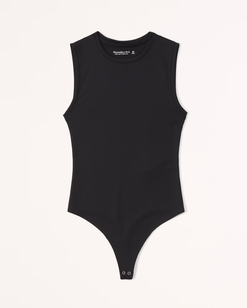 Seamless Fabric Crew Tank Bodysuit | Abercrombie & Fitch (US)